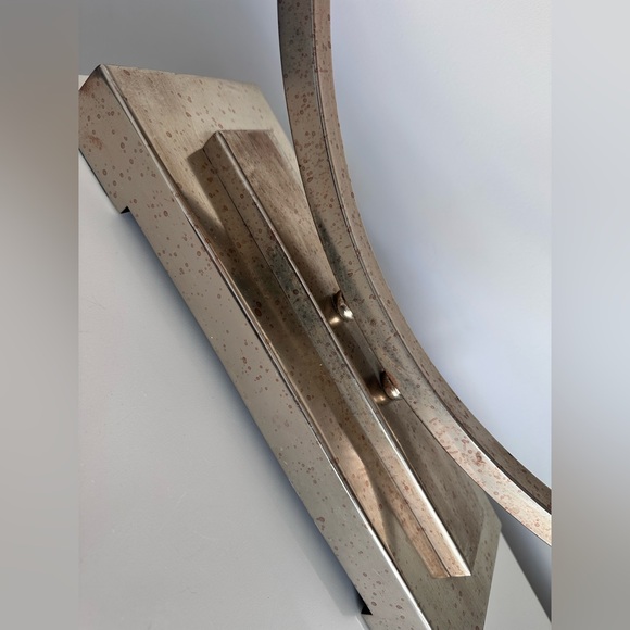 Rare Vintage Modernist Brass Double Shade Circular Table Lamp Sonneman Style MCM - Picture 5 of 11